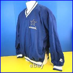 Vintage NFL STARTER Dallas Cowboys Deion Sanders #21 Pullover Jacket Size L vtg Vintage NFL STARTER Dallas Cowboys Deion Sanders #21 Pullover Jacket Size L vtg