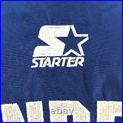 Vintage NFL STARTER Dallas Cowboys Deion Sanders #21 Pullover Jacket Size L vtg Vintage NFL STARTER Dallas Cowboys Deion Sanders #21 Pullover Jacket Size L vtg