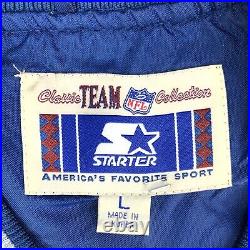 Vintage NFL STARTER Dallas Cowboys Deion Sanders #21 Pullover Jacket Size L vtg Vintage NFL STARTER Dallas Cowboys Deion Sanders #21 Pullover Jacket Size L vtg