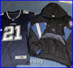 Vintage Nike Cowboys L Men's Jacket And Xl Jersey NFL Team Apparel