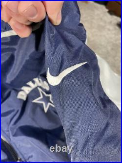 Vintage Nike Pro Line Dallas Cowboys Full Zip Puffer Coat NFL Nike Jacket Sz. L