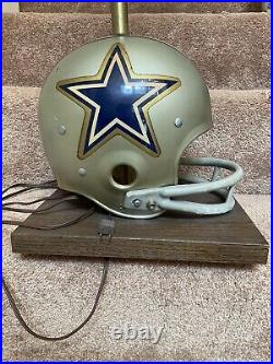 Vintage Original Riddell 1973 Dallas Cowboys Kra-Lite Football Helmet Lamp