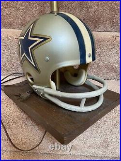 Vintage Original Riddell 1973 Dallas Cowboys Kra-Lite Football Helmet Lamp