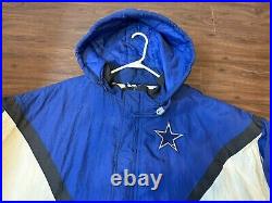 Vintage Pro Line Apex One Dallas Cowboys Winter Jacket With Hood