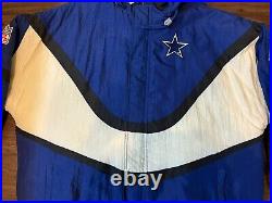 Vintage Pro Line Apex One Dallas Cowboys Winter Jacket With Hood