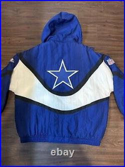 Vintage Pro Line Apex One Dallas Cowboys Winter Jacket With Hood