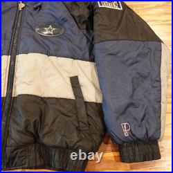 Vintage Pro Player Dallas Cowboys Adult L Puffer Coat Blue Experience Y2k Retro