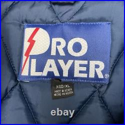 Vintage Pro Player Jacket Mens XL Blue Camo Puffer Dallas Cowboys NFL Experience