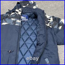 Vintage Pro Player Jacket Mens XL Blue Camo Puffer Dallas Cowboys NFL Experience