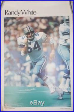 Vintage RANDY WHITE Dallas Cowboys POSTER 23 x 35 NFL SI Sports Illustrated