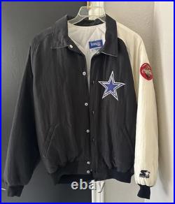 Vintage RARE PROMO Coka Cola 1990s Starter Dallas Cowboys Puffer Jacket Mens XL