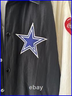 Vintage RARE PROMO Coka Cola 1990s Starter Dallas Cowboys Puffer Jacket Mens XL