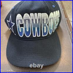 Vintage Rare Starter Dallas Cowboys Tri Color SnapBack Tripower