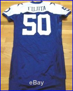 Vintage Reebok NFL Dallas Cowboys Scott Fujita Team Issued Authentic Jersey 50