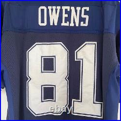 Vintage Reebok Terrell Owens Dallas Cowboys NFL Football Stitch Jersey Mens 52