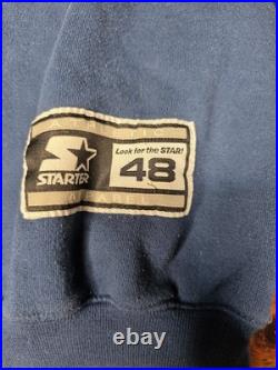 Vintage STARTER Dallas Cowboys Jersey Large 48 Emmitt Smith #22 Blue sweatshirt