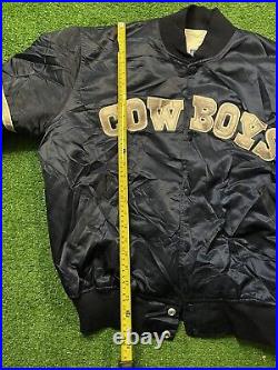 Vintage STARTER NFL Dallas Cowboys 80's 90's Satin Jacket Size XLarge