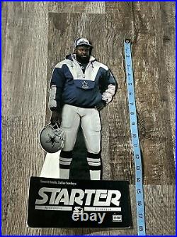 Vintage Starter Cardboard Store Display Emmitt Smith Dallas Cowboys 90s NFL 18