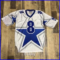 Vintage Starter Dallas Cowboys #8 Big Star AOP Jersey L