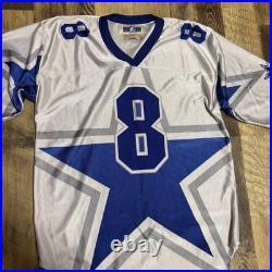 Vintage Starter Dallas Cowboys #8 Big Star AOP Jersey L