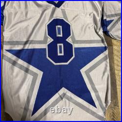 Vintage Starter Dallas Cowboys #8 Big Star AOP Jersey L