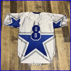 Vintage Starter Dallas Cowboys #8 Big Star AOP Jersey L
