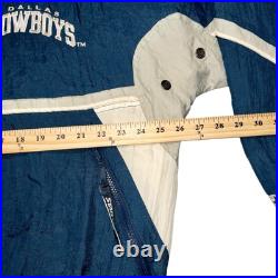 Vintage Starter Dallas Cowboys Puffer Jacket Qtr Zip Mens XL NFL Football 90's