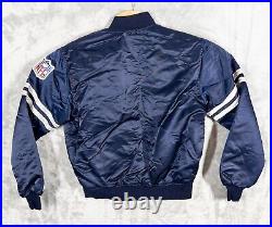 Vintage Starter Dallas Cowboys Satin Button Up Puffer Jacket Made In USA Medium Vintage Starter Dallas Cowboys Satin Button Up Puffer Jacket Made In USA Medium