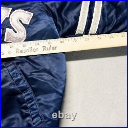 Vintage Starter Dallas Cowboys Satin Button Up Puffer Jacket Made In USA Medium Vintage Starter Dallas Cowboys Satin Button Up Puffer Jacket Made In USA Medium