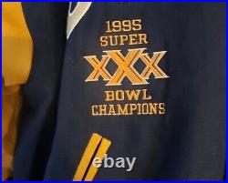 Vintage Starter Dallas Cowboys Super Bowl 30 NFL Football Varsity Jacket Sz L