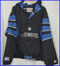 Vintage Starter Jacket Men's XL NFL Dallas Cowboys Pro Line 1/2 Zip Texas 90's Vintage Starter Jacket Men's XL NFL Dallas Cowboys Pro Line 1/2 Zip Texas 90's