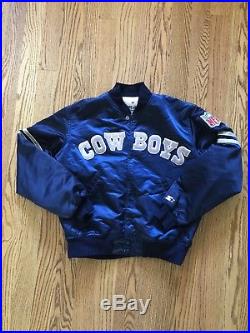 Vintage Starter Pro Line Dallas Cowboys NFL Satin Jacket Large