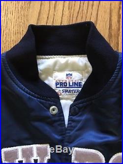 Vintage Starter Pro Line Dallas Cowboys NFL Satin Jacket Large