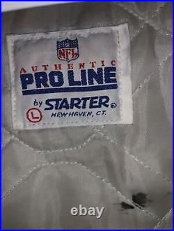Vintage Starter Pro Line NFL Dallas Cowboys Satin Bomber Jacket Large