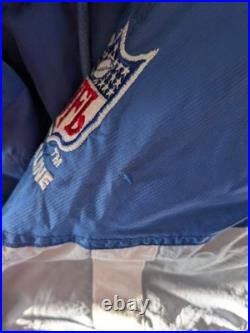 Vintage Starter Proline Dallas Cowboys Puffer 1/4 Zip Jacket Spellout Medium