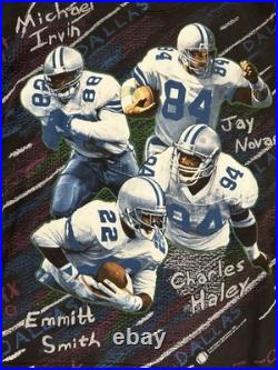 Vintage Starter Rare Dallas cowboys Emmitt Smith Deion Sanders Shirt