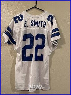 Vintage Wilson NFL Dallas Cowboys Emmitt Smith #22 Jersey Size Large VTG