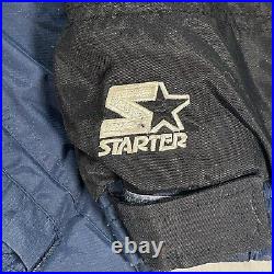 Vintage Y2K Dallas Cowboys Pro Line Starter Puffer Jacket Mens L Hooded Pullover