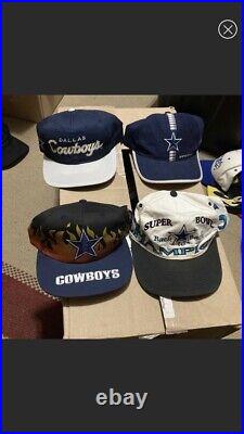 Vintage dallas cowboys hat lot bundle