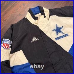 Vintage dallas cowboys pro line apex one starter jacket large mens