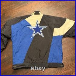 Vintage dallas cowboys pro line apex one starter jacket large mens