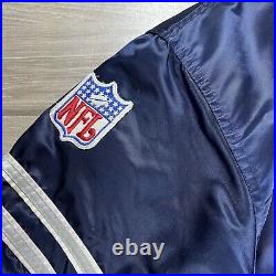 Vtg 1980s Dallas Cowboys Starter Pro Line Satin Jacket Men's Large USA Nice