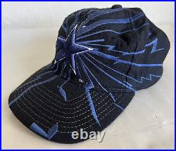 Vtg 90's Dallas Cowboys Hat Cap BLACK Starter Shockwave Snap Back NFL Lightning