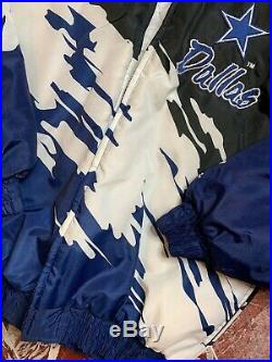 Vtg 90s LOGO ATHLETIC Pro Line DALLAS COWBOYS Splash Team Edition Jacket Men M