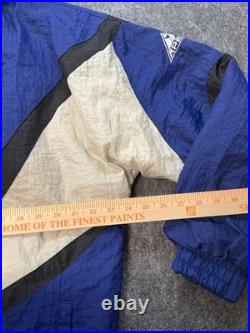 Vtg 90s NFL Pro Line Apex Dallas Cowboys Big Star Zip Jacket M Removable Hood