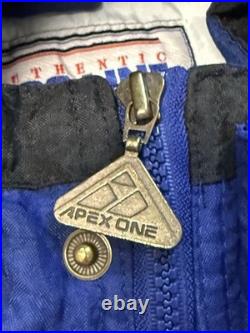 Vtg 90s NFL Pro Line Apex Dallas Cowboys Big Star Zip Jacket M Removable Hood