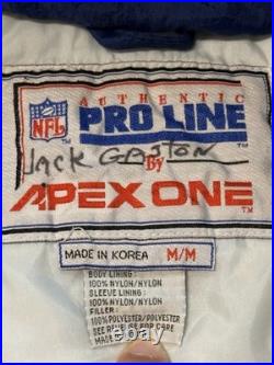 Vtg 90s NFL Pro Line Apex Dallas Cowboys Big Star Zip Jacket M Removable Hood