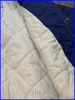 Vtg 90s NFL Pro Line Apex Dallas Cowboys Big Star Zip Jacket M Removable Hood