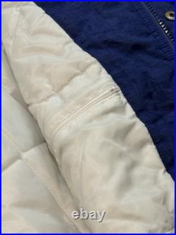 Vtg 90s NFL Pro Line Apex Dallas Cowboys Big Star Zip Jacket M Removable Hood