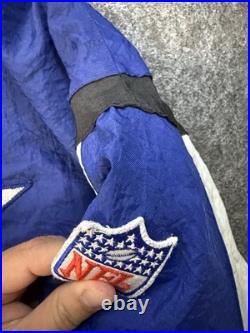 Vtg 90s NFL Pro Line Apex Dallas Cowboys Big Star Zip Jacket M Removable Hood